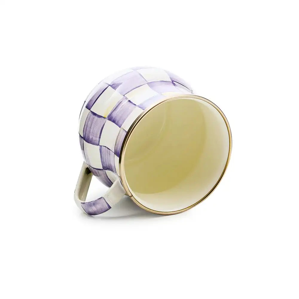 Mocha Check Mug