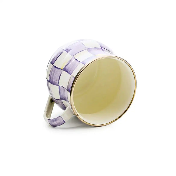 Mocha Check Mug