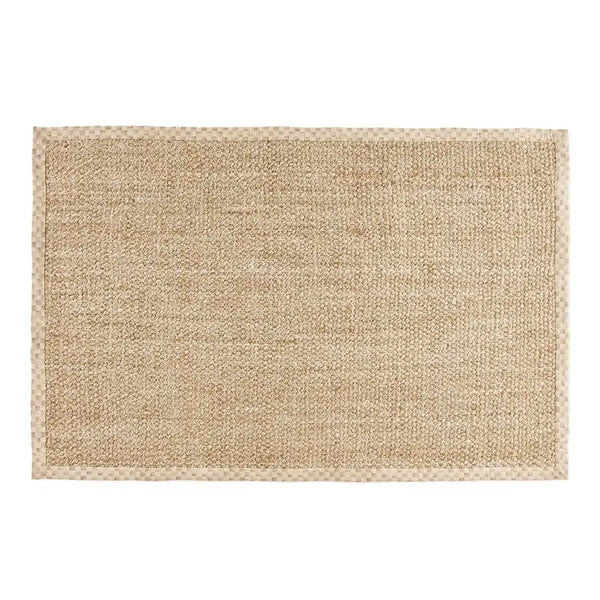 Mocha Check Chunky Jute 6' x 9' Jute Rug
