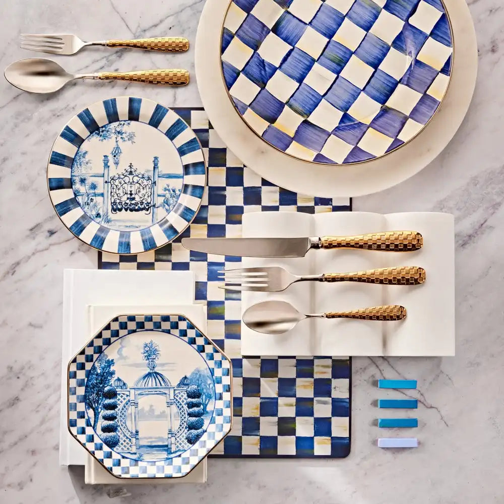 Mocha Check Cork Back Placemats, Set of 4