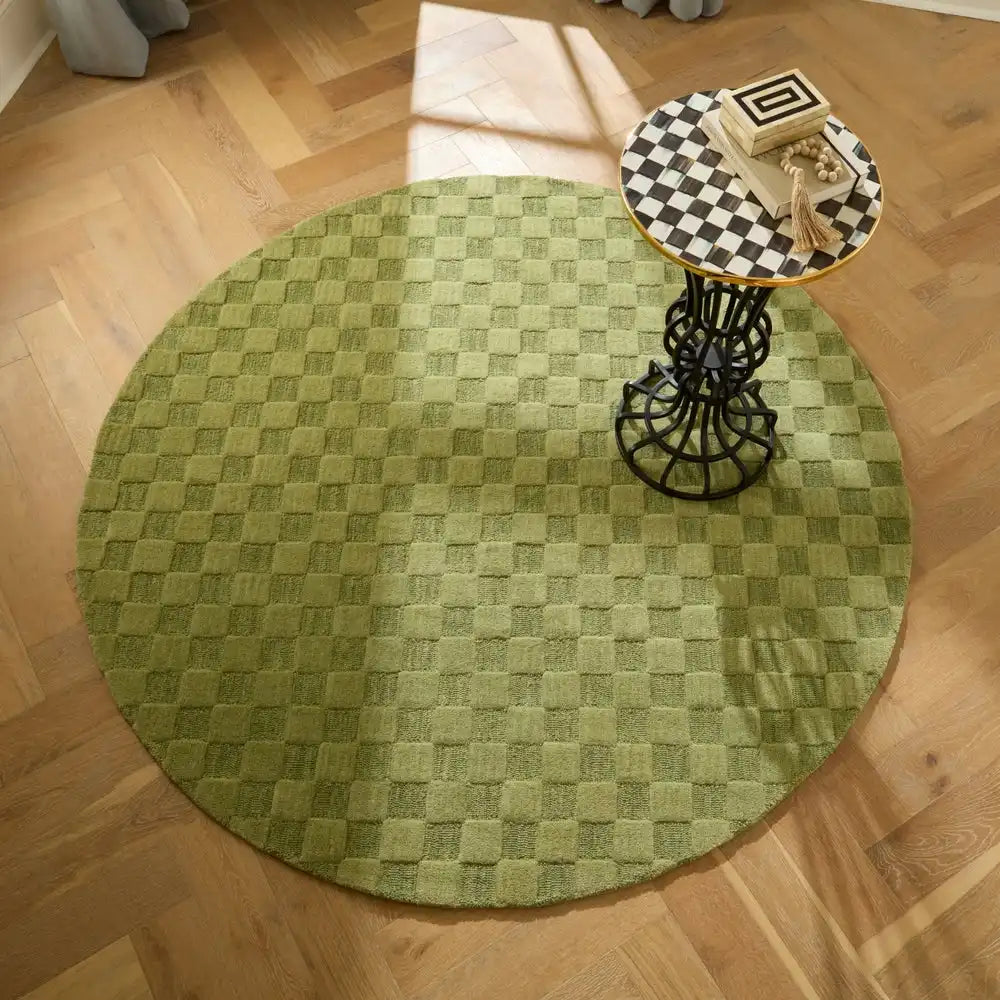 Moss Checkerboard 2'3" x 3'9" Rug