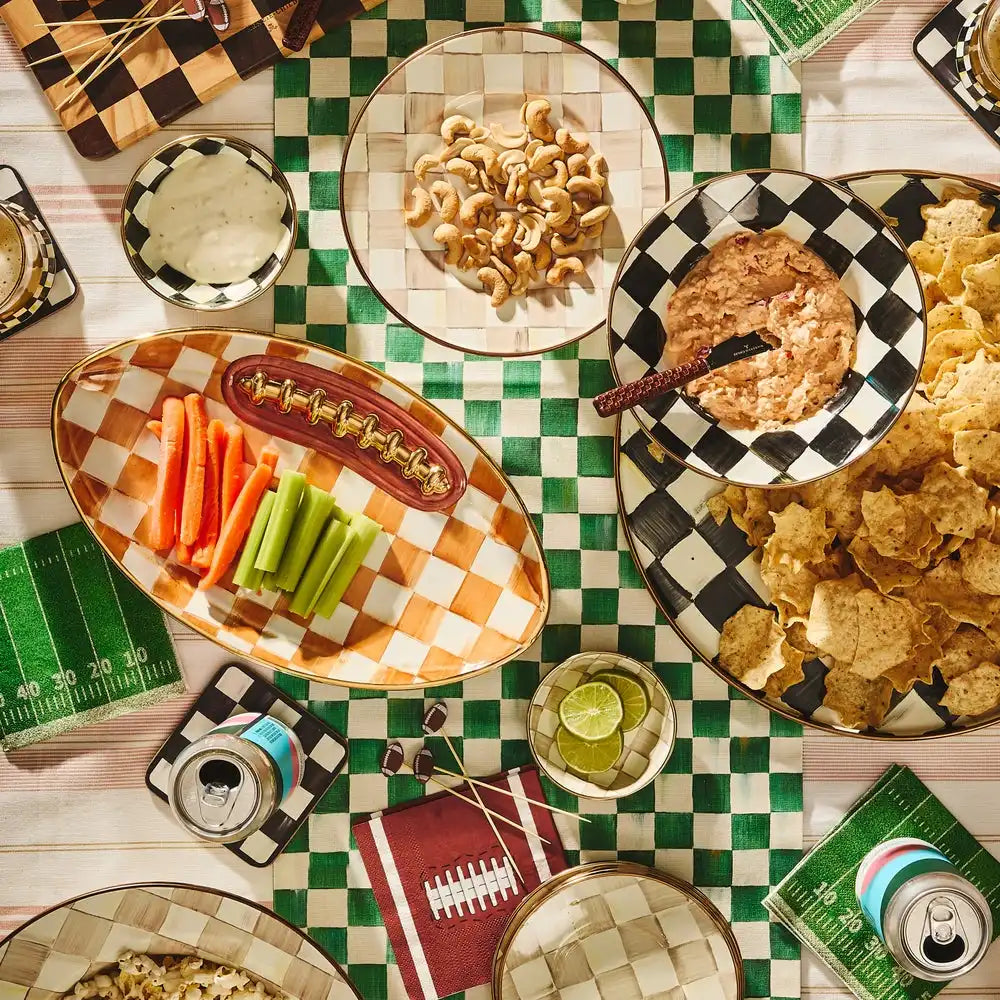 Courtly Check Football Platter