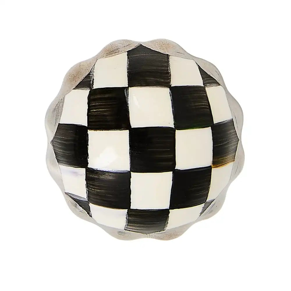 Courtly Check Petit Four Platinum Round Knob Main image