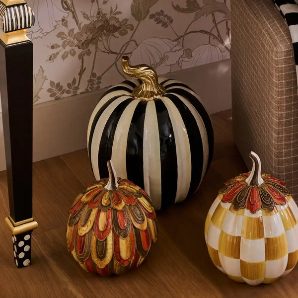 Mocha Stripe Medium Pumpkin