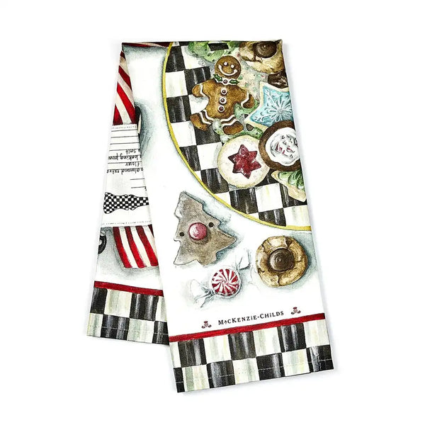 Christmas Cookie Recipe Dish Towel