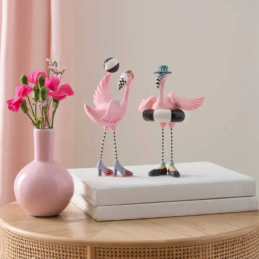Sheila and Sheldon Flamingo Figurines, Set of 2 Secondary image