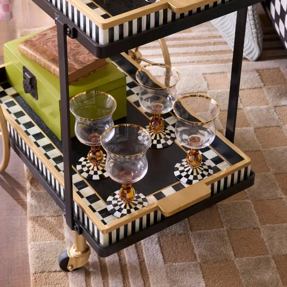 Courtly Check Coupe Glass