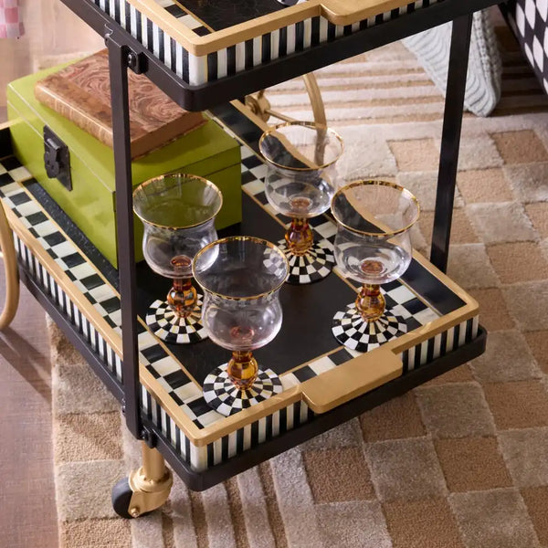 Courtly Check Coupe Glass