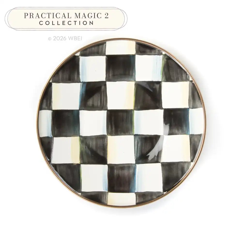 Sterling Check Saucer