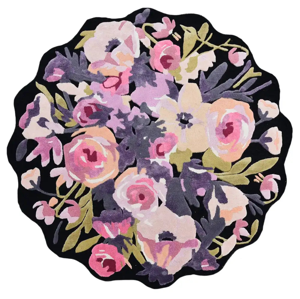 Violet Roses 5' x 8' Rug