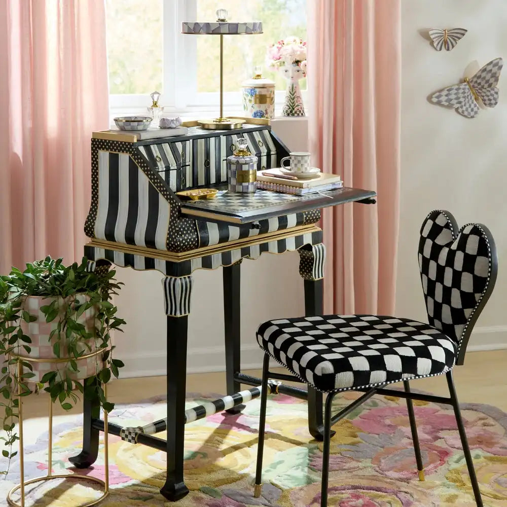 Courtly Check & Stripe Writing Desk Secondary image