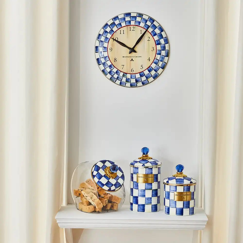 Royal Check Wall Clock