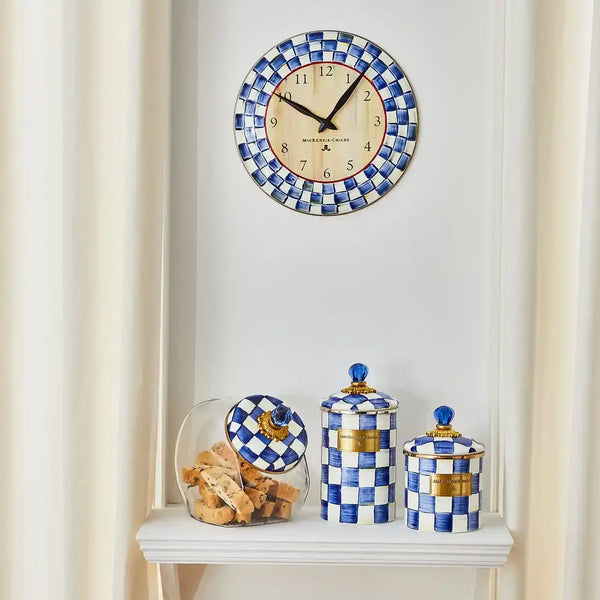 Royal Check Wall Clock