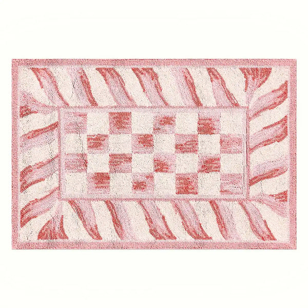 Rosy Check 3' x 5' Rug