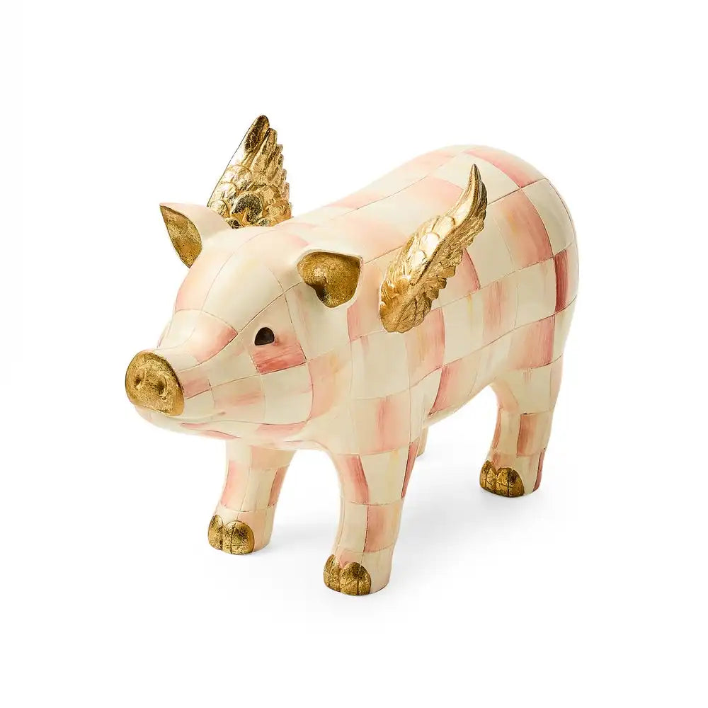 Rosy Check Flying Pig Figurine Main image