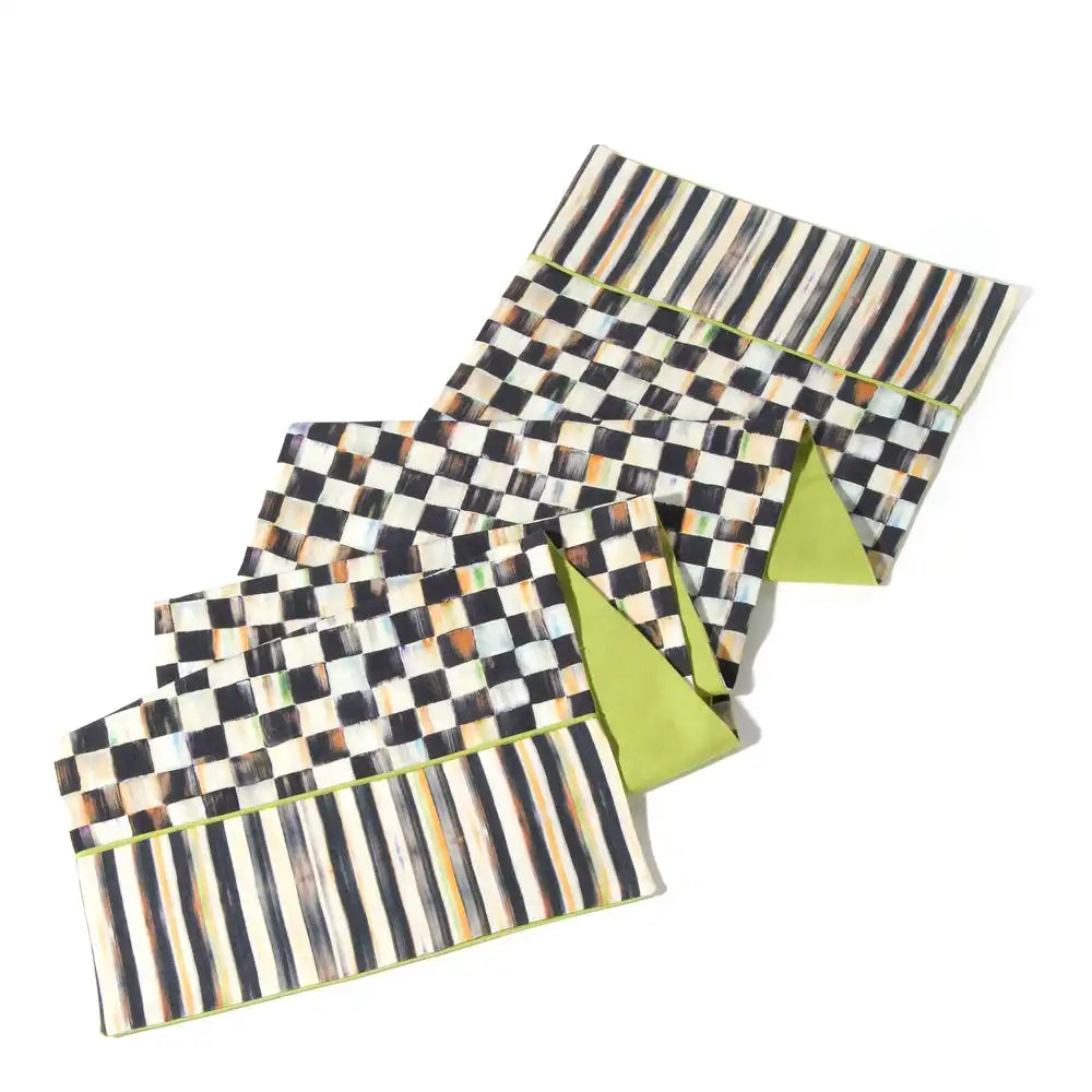 Courtly Check & Stripe Table Runner Main image