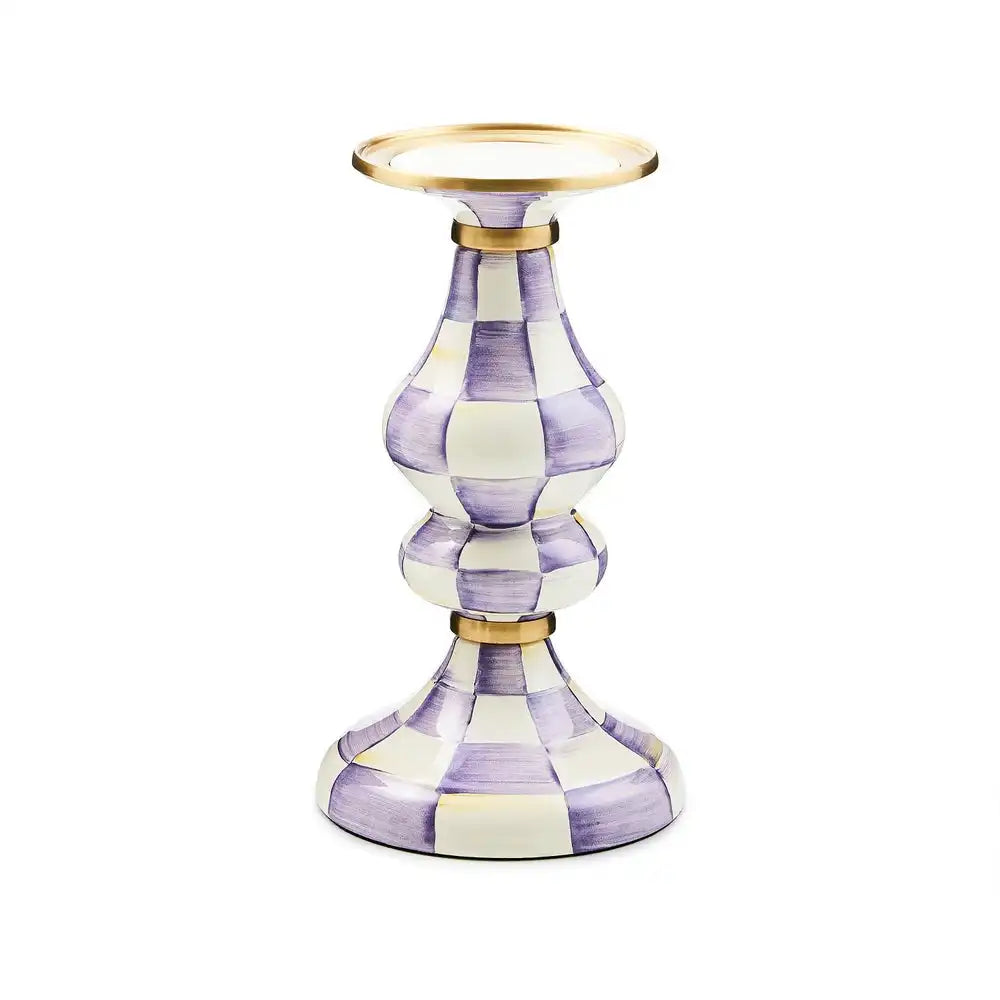 Rosy Check Medium Pillar Candlestick