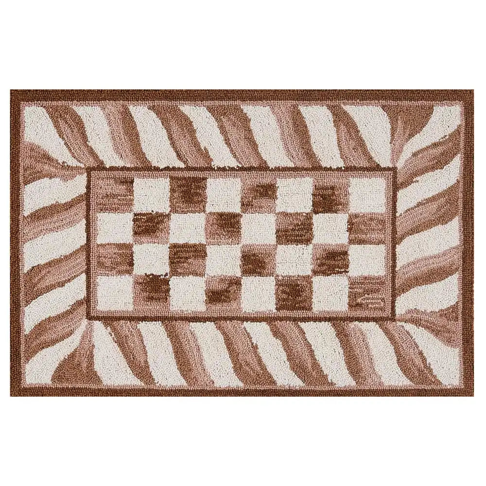 Mocha Check 8' x 10' Rug