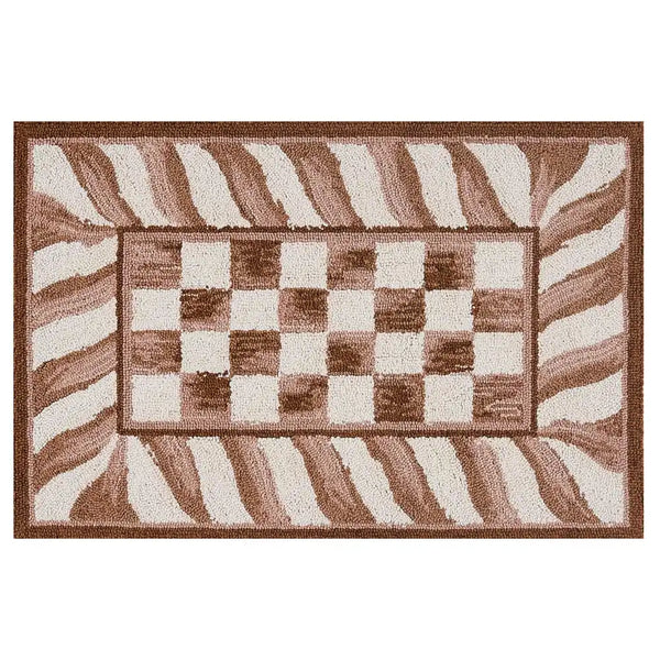 Mocha Check 8' x 10' Rug