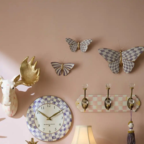 Courtly Check & Stripe Butterfly Trio