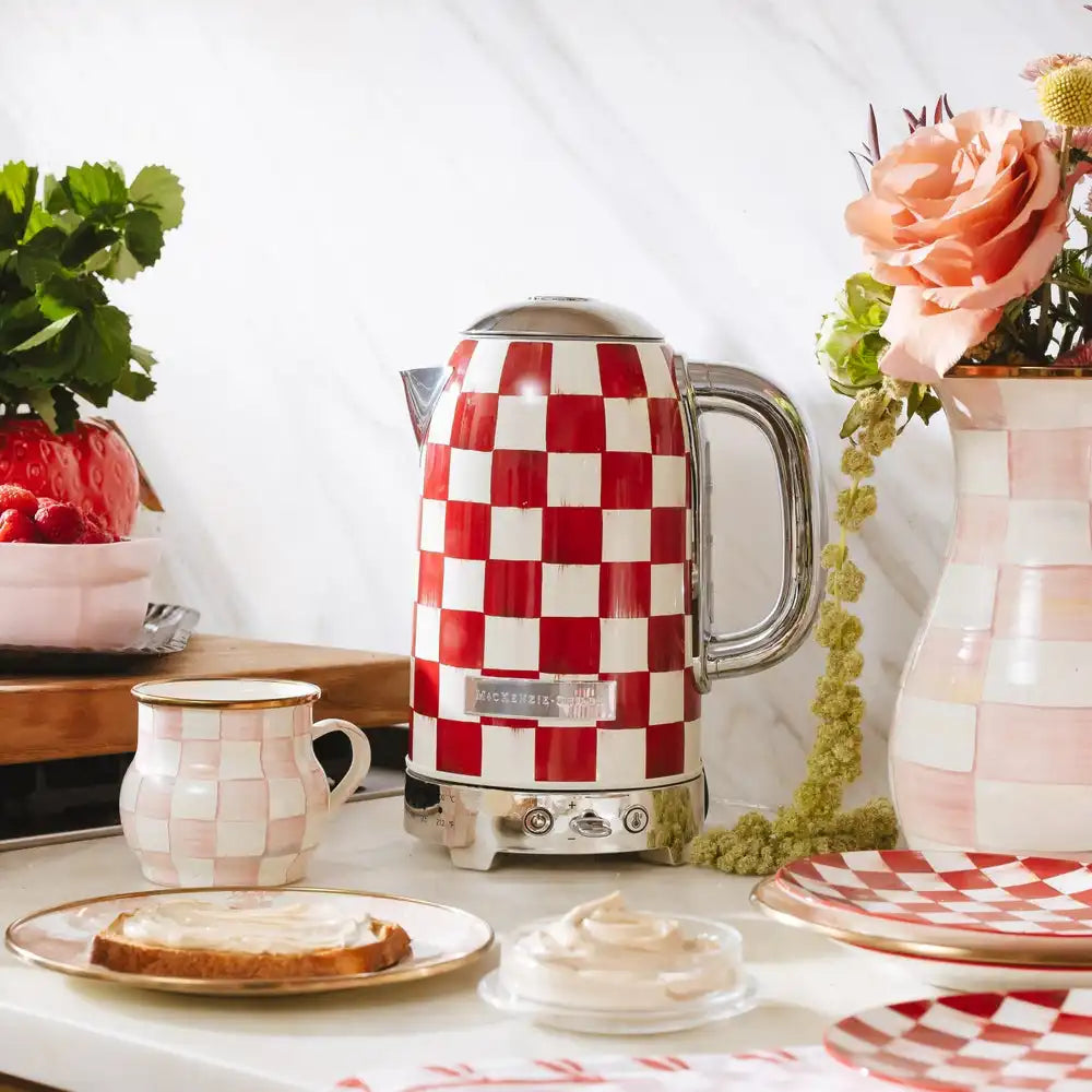 Emerald Check Electric Kettle