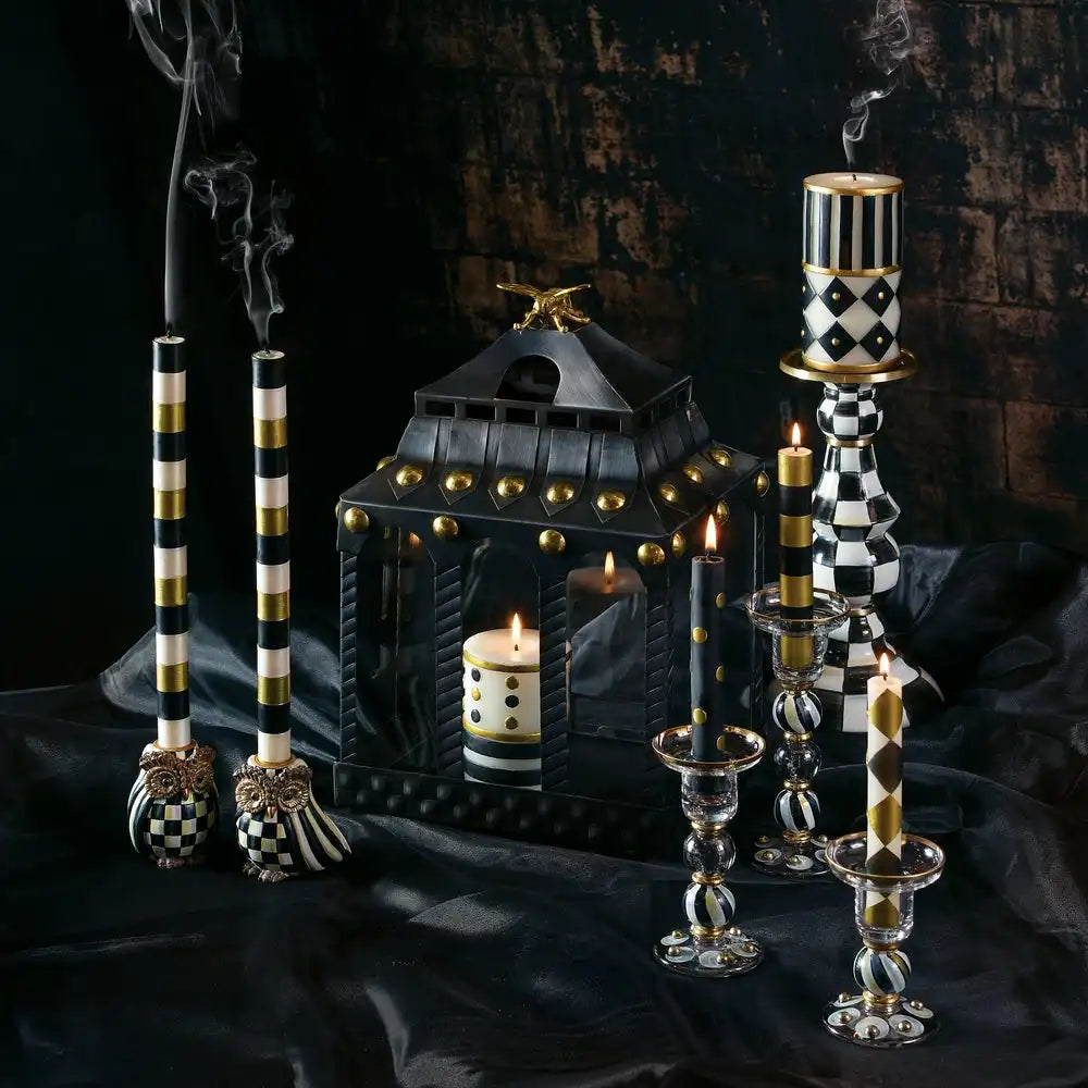 Rosy Check Medium Pillar Candlestick