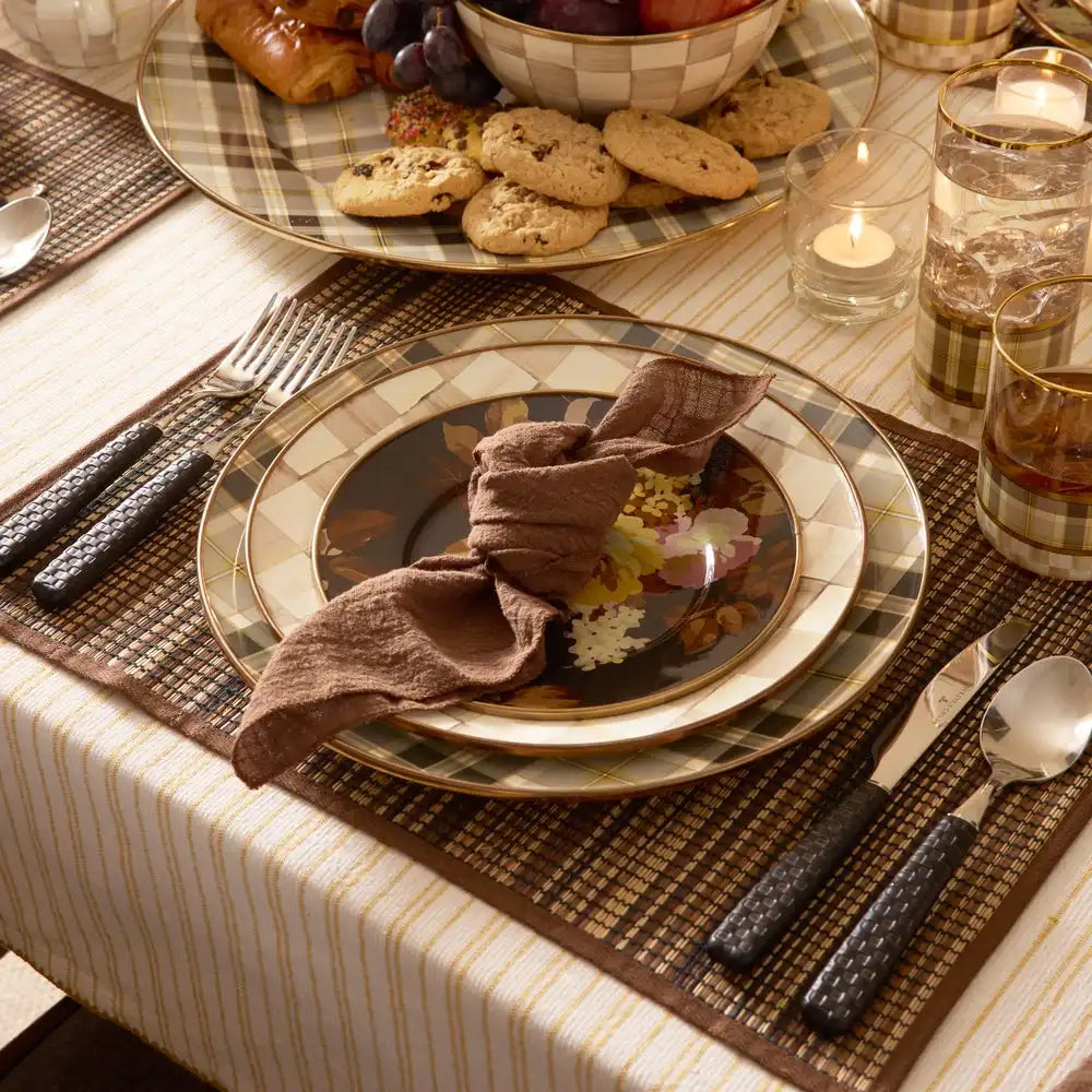 Tartan Mocha Salad Plate