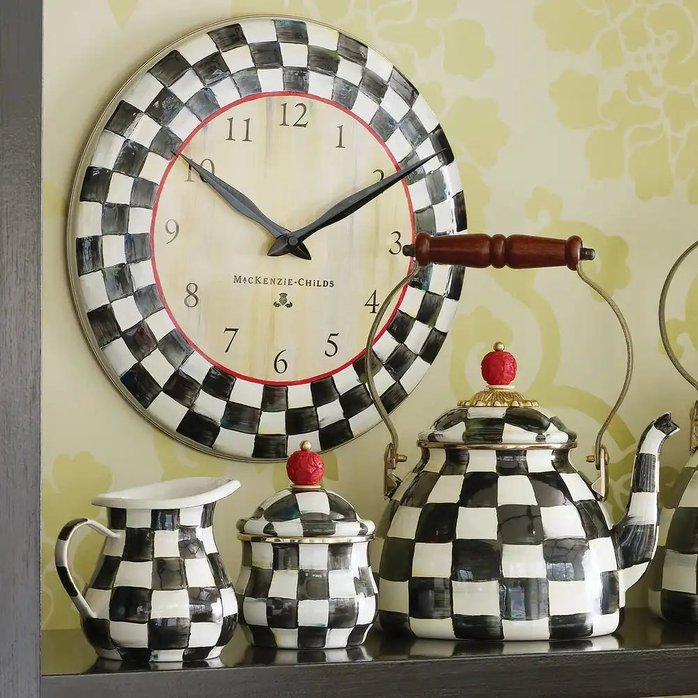 Royal Check Wall Clock