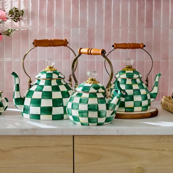 Courtly Check Whistling Tea Kettle