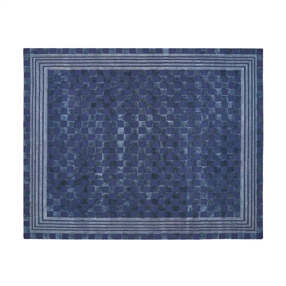 Light Grey Tonal Check 3' x 5' Rug