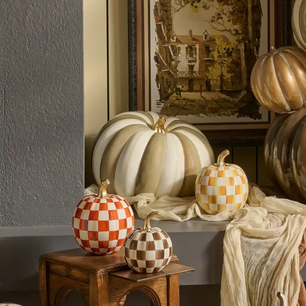 Mocha Stripe Medium Pumpkin