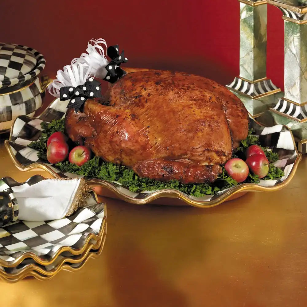 Courtly Check Ceramic Large Serving Platter