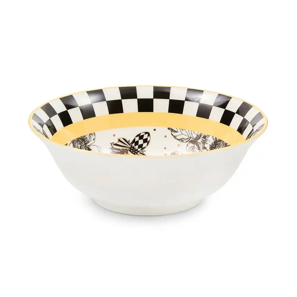 Bee Toile Salad Plate