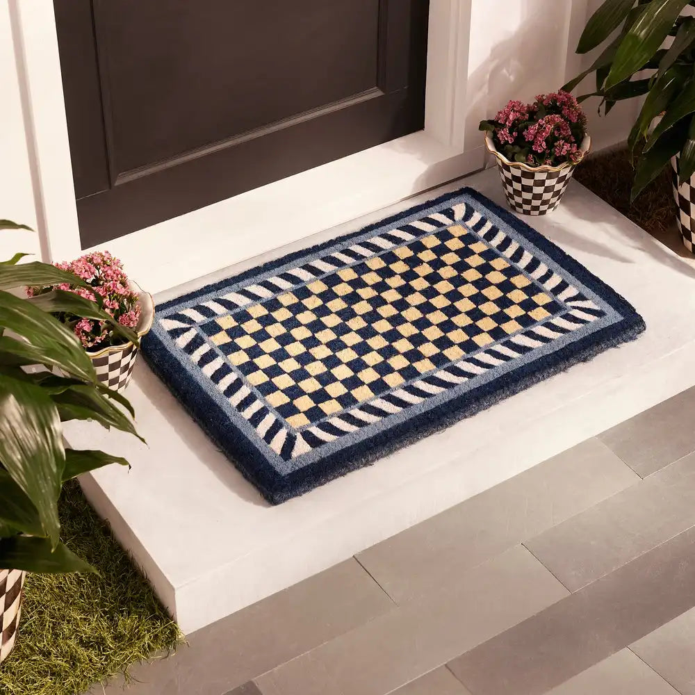 Royal Check Entrance Mat Secondary image