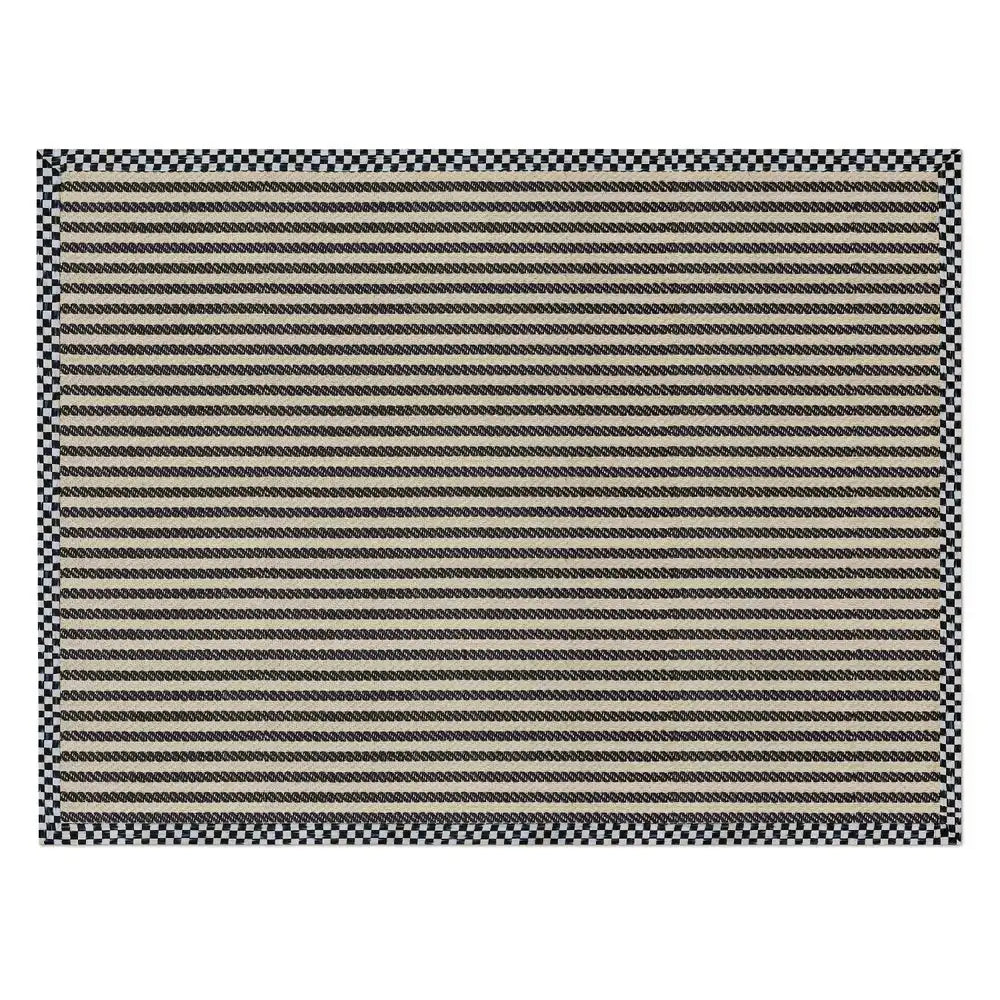 Courtly Check Herringbone Stripe 3' x 5' Sisal Rug