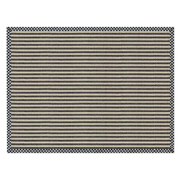 Courtly Check Herringbone Stripe 3' x 5' Sisal Rug
