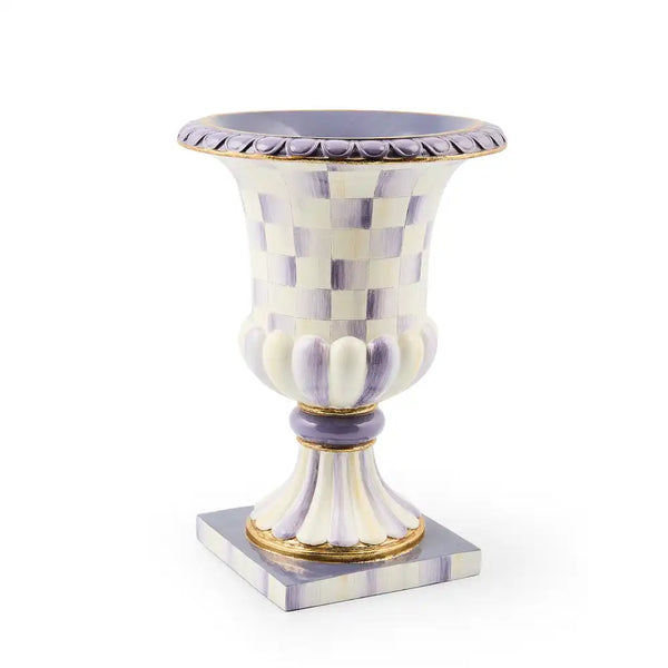 Rosy Check Pedestal Tabletop Urn