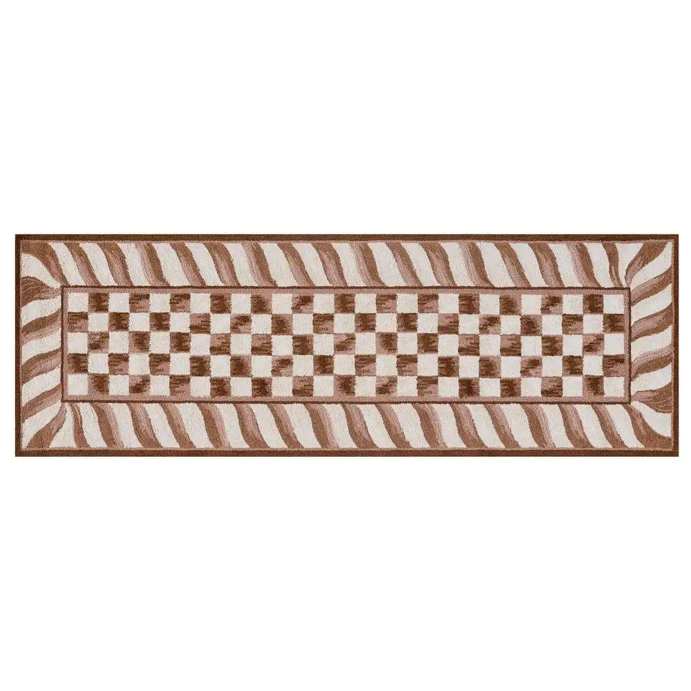 Mocha Check 8' x 10' Rug