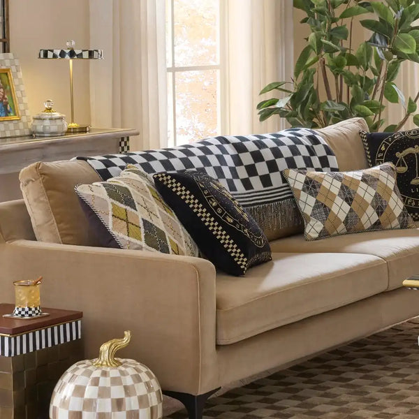 Black & White Check Throw