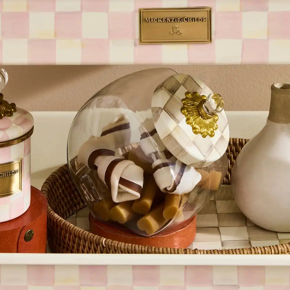 Cookie Jar with Courtly Check Lid