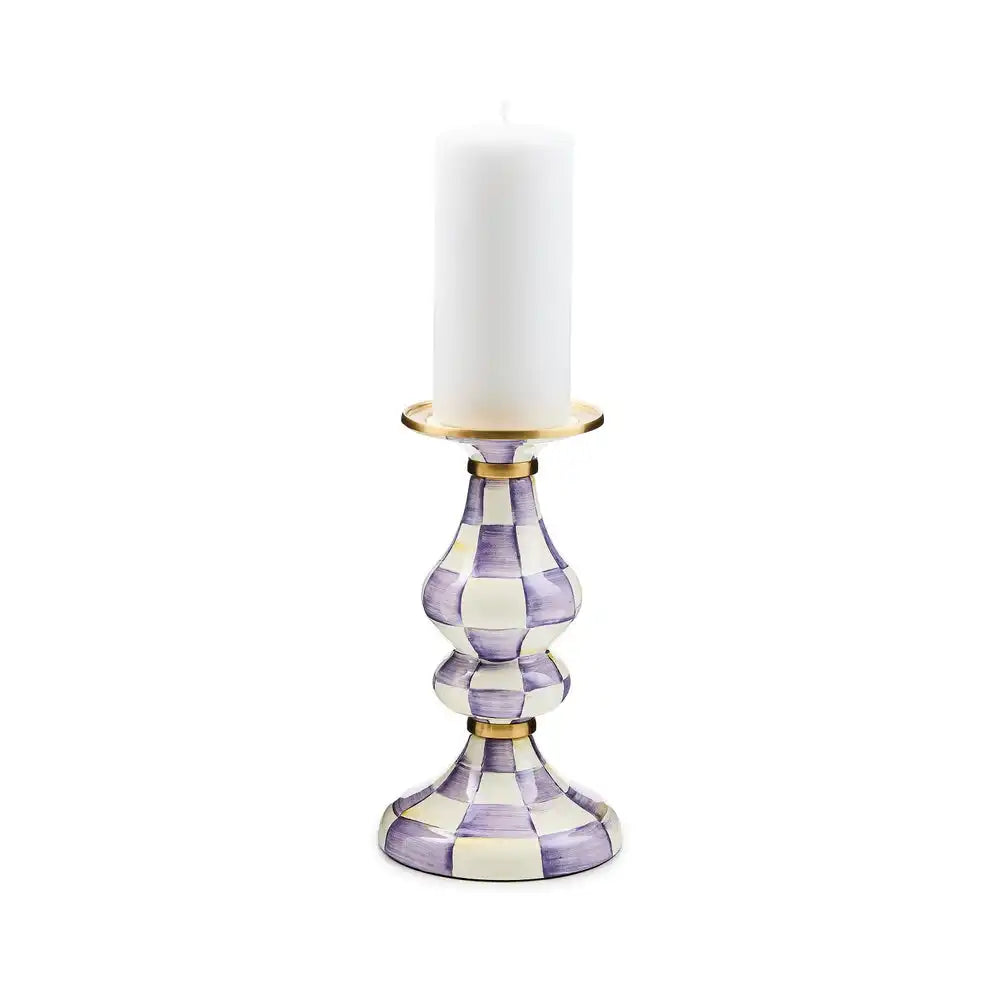Rosy Check Medium Pillar Candlestick