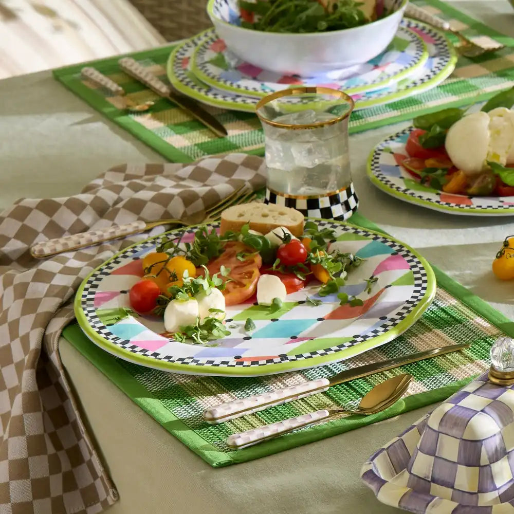 Palm Springs Melamine Salad Plates, Set of 4