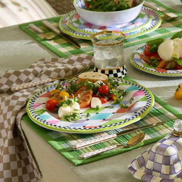 Palm Springs Melamine Salad Plates, Set of 4