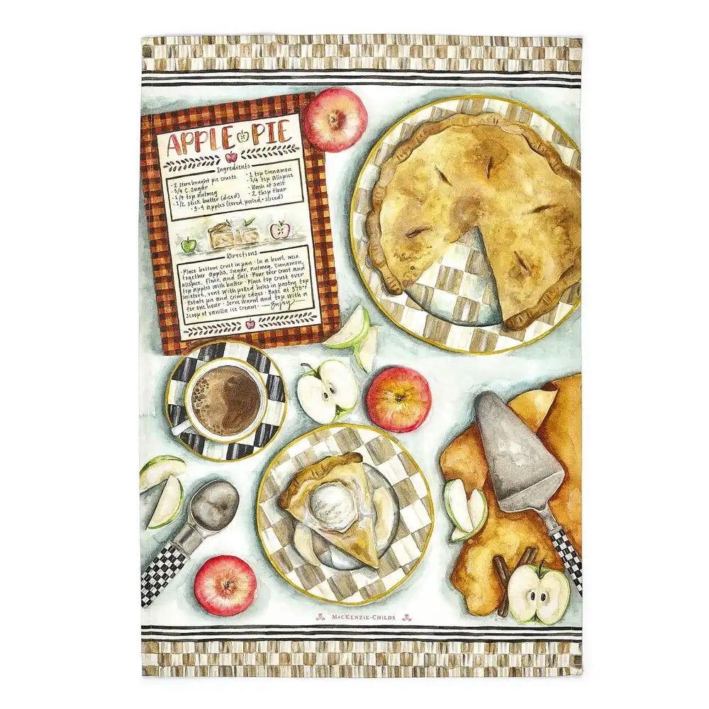 Apple Pie Recipe Dish Towel Main image