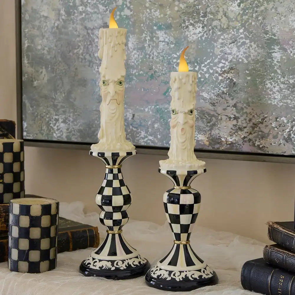 Haunted House Spooky Illuminated Candles, Set of 2 Secondary image