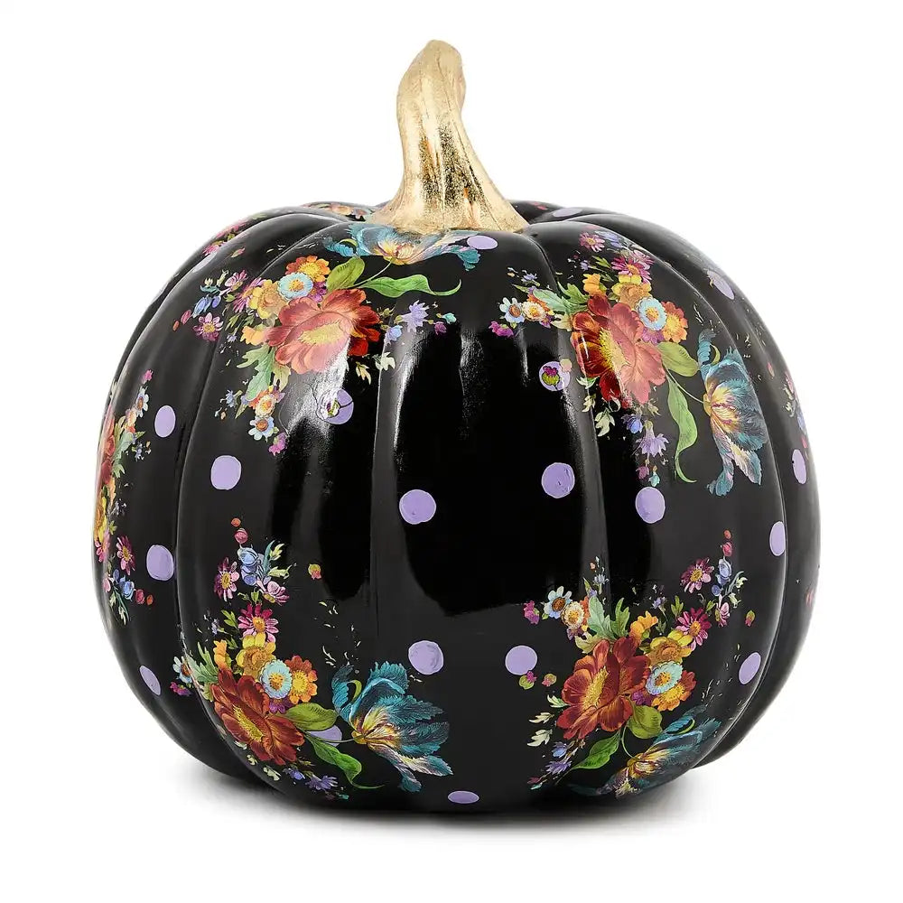 Black Flower Market Medium Pumpkin Main image