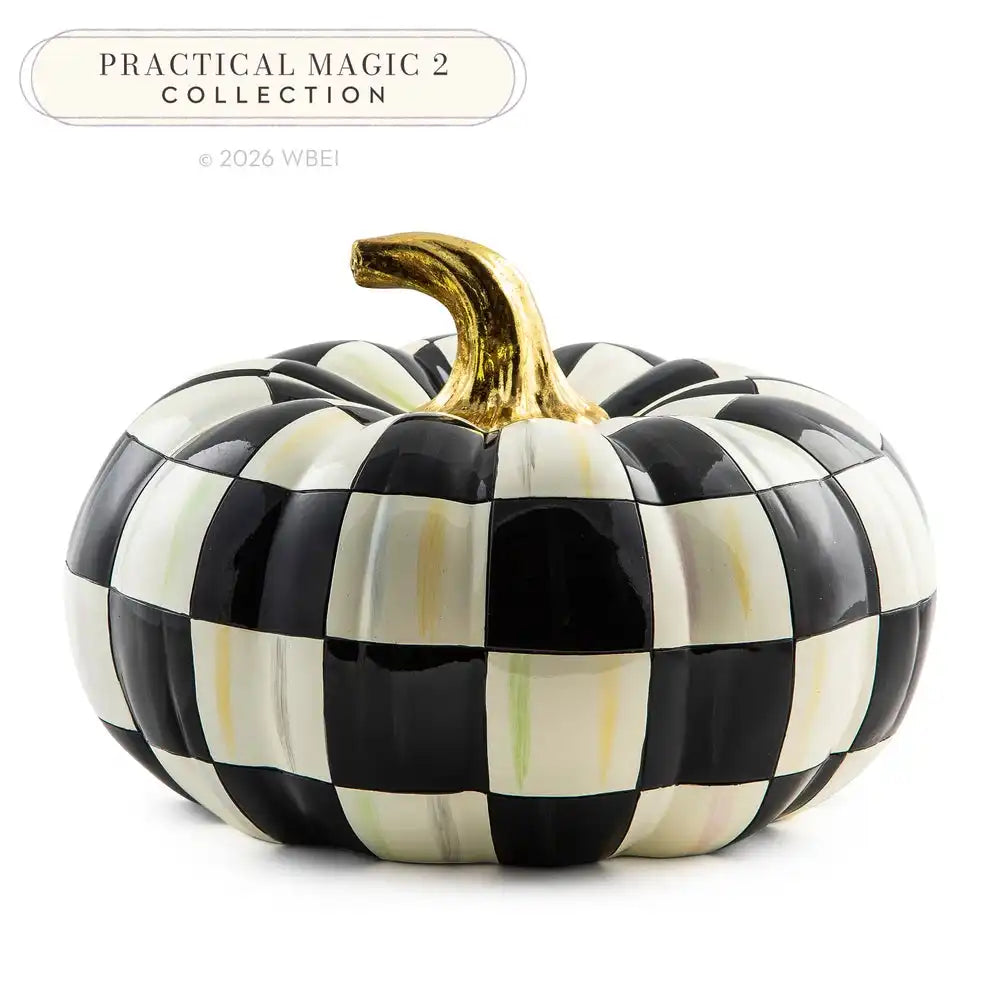 Courtly Check Squashed Glossy Medium Pumpkin Main image