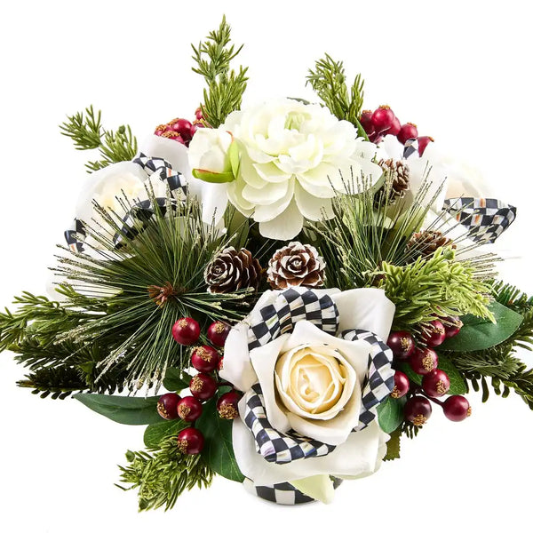 Courtly Check Winter Floral Arrangement
