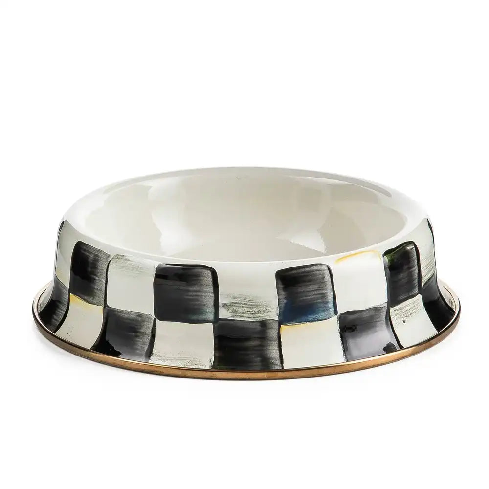 Sky Check Small Pet Dish