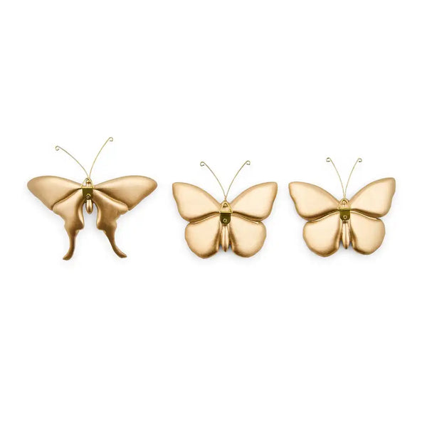 Courtly Check & Stripe Butterfly Trio